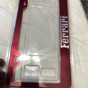 Ferrari plate frame laser cut stainless new